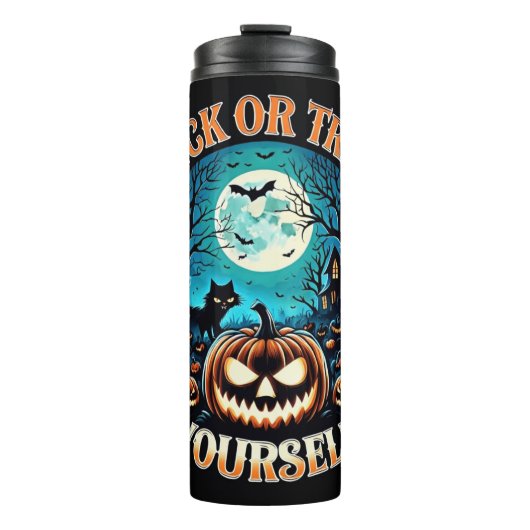 Spooky Halloween Thermal Tumbler - Trick or Treat Thermosbeker (Voorkant)