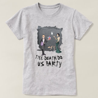 Spooky Halloween Till Death Do Us Party T-shirt