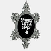 Spooky Halloween Tin Sneeuwvlok Ornament (Links)