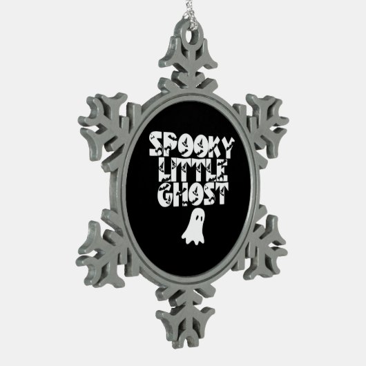 Spooky Halloween Tin Sneeuwvlok Ornament (Links)