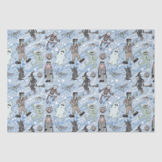 Spooky Halloween Tissuepapier (Voorkant)