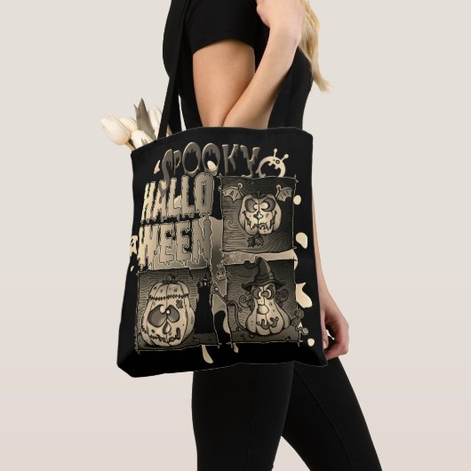 Spooky Halloween Tote Bag (Dichtbij)
