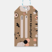 Spooky Halloween Treat Label Cadeaulabel (Voorkant)