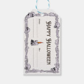 Spooky Halloween Treat Label Cadeaulabel (Voorkant)