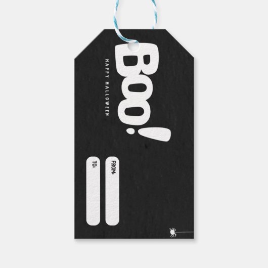 Spooky Halloween Treat Label Cadeaulabel (Voorkant)