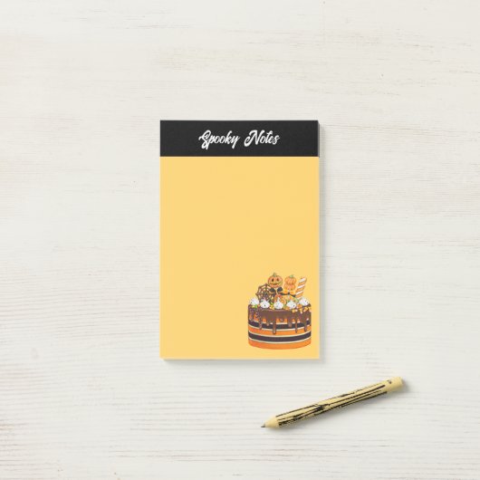 Spooky Halloween Treats Post-it® Notes (Op bureau)