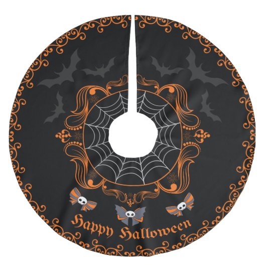 Spooky Halloween Tree Skirt Kerstboom Rok (Voorkant)