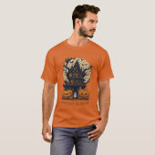 Spooky Halloween Treehouse Mannen T-Shirt (Voorkant volledig)