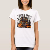 Spooky Halloween trick-or-treat avond T-shirt (Voorkant)