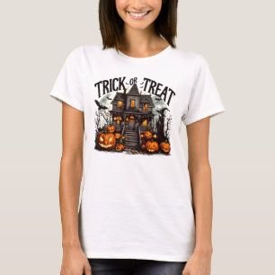 Spooky Halloween trick-or-treat avond T-shirt