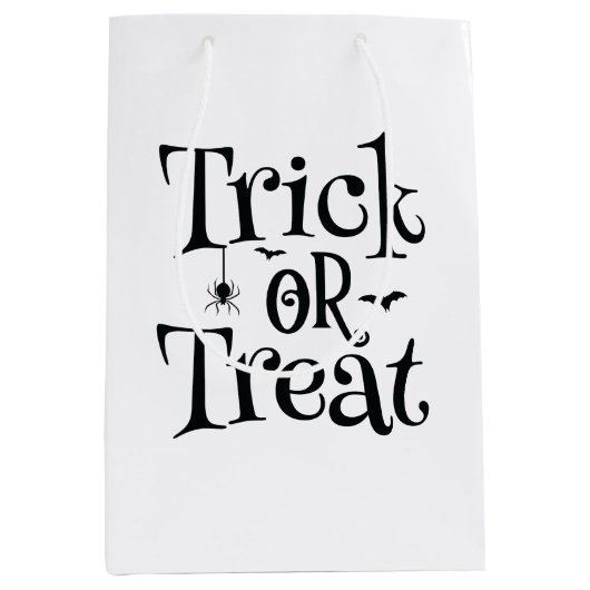 Spooky Halloween Trick or treat geschenktassen - P Medium Cadeauzakje (Voorkant)