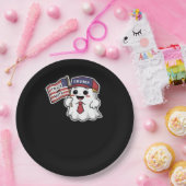 Spooky, Halloween, truc of stem, ik krijg altijd G Papieren Bordje (Feest)