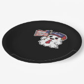 Spooky, Halloween, truc of stem, ik krijg altijd G Papieren Bordje (Gekanteld)