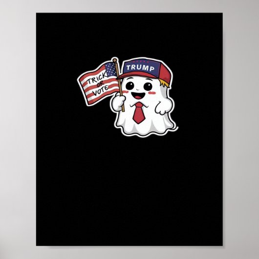 Spooky, Halloween, truc of stem, ik krijg altijd G Poster (Voorkant)