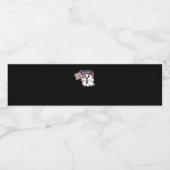 Spooky, Halloween, truc of stem, ik krijg altijd G Waterfles Etiket (Enkel label)