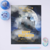 Spooky Halloween uitnodiging, Boo Halloween Party Flyer (Enkel)