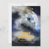 Spooky Halloween uitnodiging, Boo Halloween Party Kaart (Voorkant)