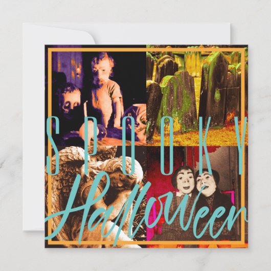 Spooky Halloween Uitnodiging Sjabloon (Voorkant)