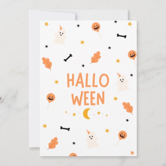 Spooky Halloween Uitnodiging - Spooky Party Invi (Achterkant)