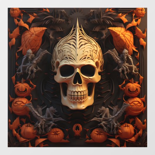 Spooky Halloween venster Cling Raamsticker (Vel)