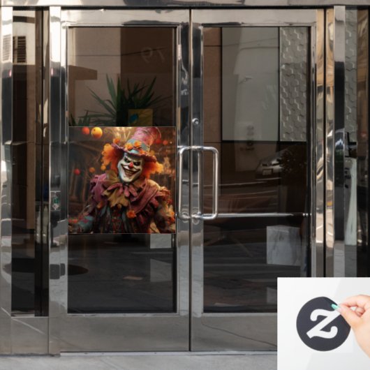 Spooky Halloween venster Cling Raamsticker (Kantoordeur)