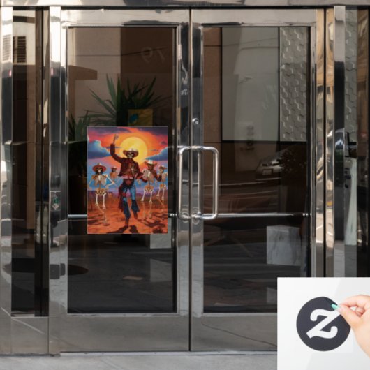 Spooky Halloween venster Cling Raamsticker (Kantoordeur)