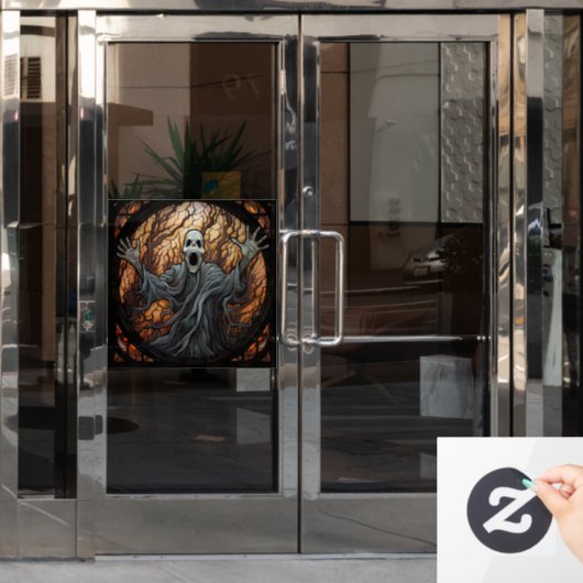 Spooky Halloween venster Cling Raamsticker (Kantoordeur)