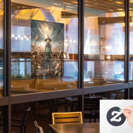 Spooky Halloween venster Cling Raamsticker (Restaurant Raam)