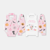 Spooky Halloween verjaardag roze pompoenen Bedankdoosjes (Uitgevouwen)