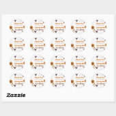 Spooky Halloween Verjaardagsfeest Ronde Sticker (Vel)