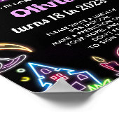 Spooky Halloween Verjaardagsfeest Tijd Capsule Tek Poster (Hoek)