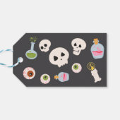 Spooky Halloween verjaardagsfeestje Cadeaulabel (Achterkant Horizontaal)