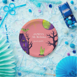 Spooky Halloween verjaardagsfeestje Papieren Bordje