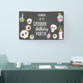 Spooky Halloween verjaardagsfeestje Spandoek (Beurs)