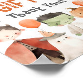 Spooky Halloween verjaardagskaarten en cadeaus tek Poster (Hoek)