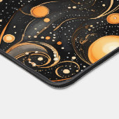 Spooky Halloween vibe abstract sinaasappel en zwar Bureaumat (Hoek)