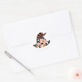 Spooky Halloween Vibe-heksen door Crazy Pet Ronde Sticker (Envelop)
