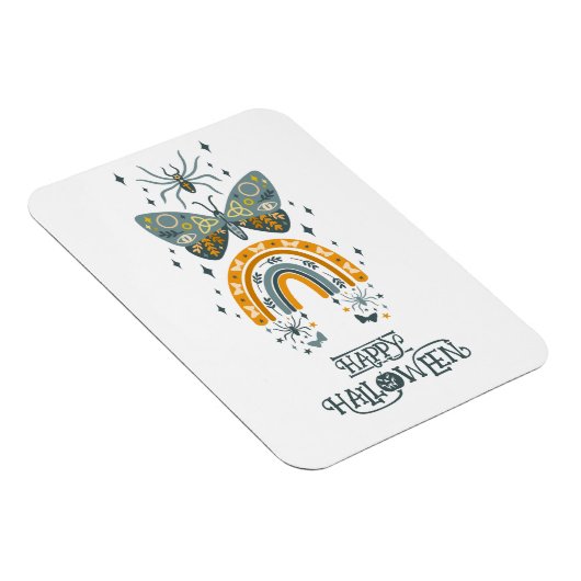 Spooky Halloween vibe symbolen -Happy Halloween Magneet (Rechterzijde)
