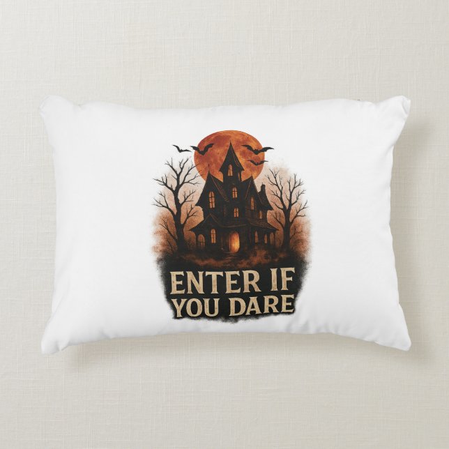 Spooky Halloween Vibes - Schattige & Creepy Design Accent Kussen (Voorkant)