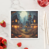 Spooky Halloween Village met Scare Crow Servet (Insitu)