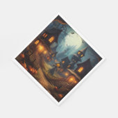 Spooky Halloween Village met Scare Crow Servet (Hoek)