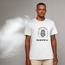 Spooky Halloween vleermuisdag in vermomming T-shirt