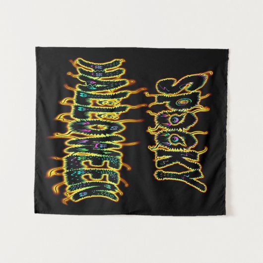 spooky Halloween Wandkleed (Voorkant (horizontaal))