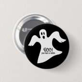 Spooky Halloween White Ghost Gezegde BOO! Ronde Button 5,7 Cm (Voorkant /achterkant)