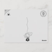 Spooky Halloween Witch Briefkaart (Achterkant)