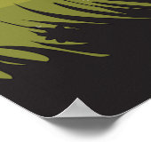 Spooky Halloween Witch Flying on Broomstick Poster (Hoek)