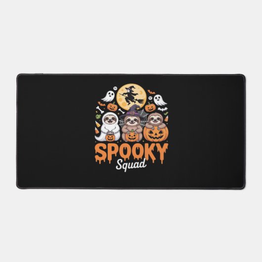 Spooky Halloween Witch Funny Horror Sloths Essenti Bureaumat (Voorkant)
