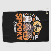 Spooky Halloween Witch Funny Horror Sloths Essenti Golfhanddoek (Horizontaal)