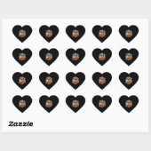 Spooky Halloween Witch Funny Horror Sloths Essenti Hart Sticker (Vel)