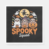 Spooky Halloween Witch Funny Horror Sloths Essenti Servet (Voorkant)